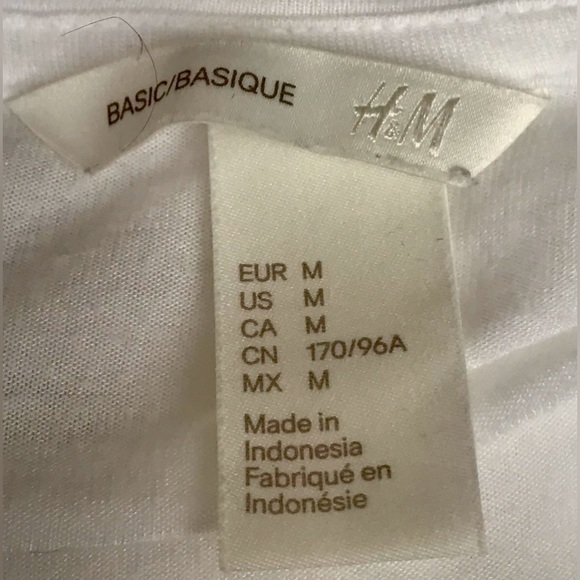 H&M Basic White Sleeveless Shirt - Size: M - Picture 4 of 4